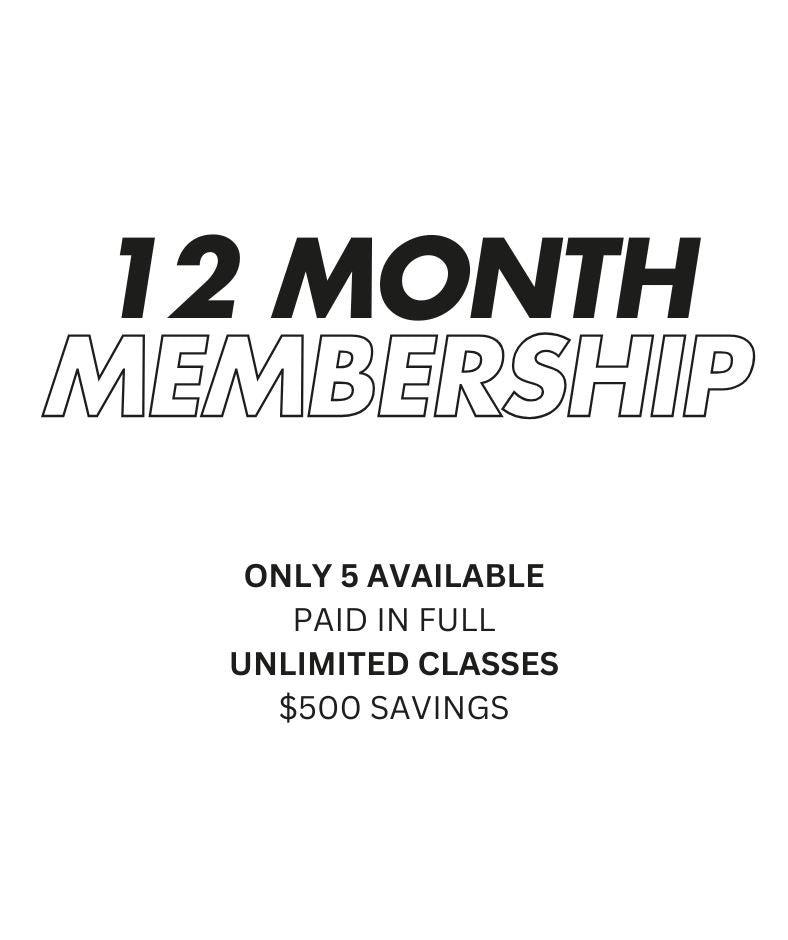 12-Month Unlimited Membership